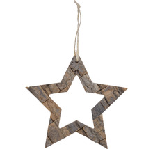 Dekorativní dřevěná hvězda k zavěšení