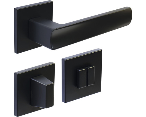 Sada kliky ke dveřím, čtvercová rozeta, dveřní kování