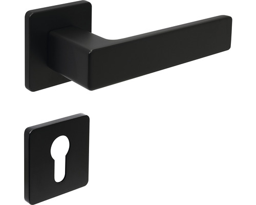 Klika ke dveřím s klíčovou rozetou, čtvercový tvar