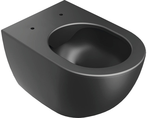 Závěsné WC RAVAK Chrome bez splachovacího kruhu černá X01794