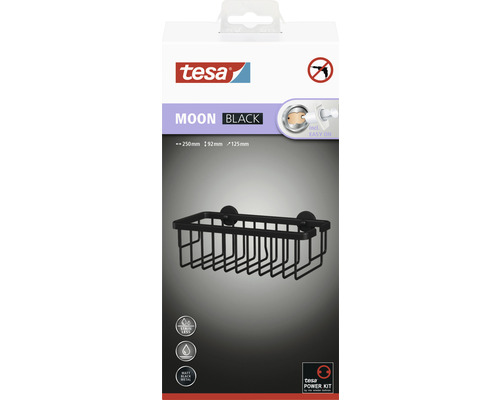 Balení sprchové police Tesa Moon Black