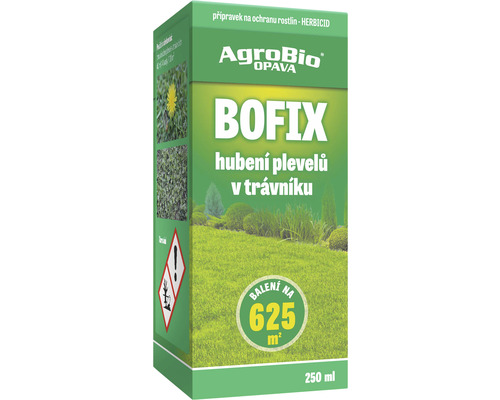 BOFIX přípravek na hubení plevele v trávnících AgroBio 250 ml AgroBio Opava Bofix přípravek na hubení plevele v trávníku, 250 ml