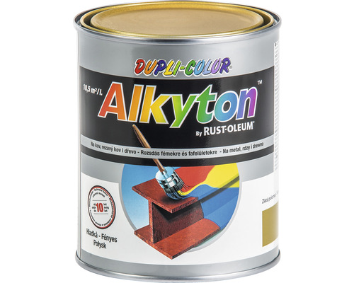 Samozákladová barva na rez i dřevo satén Alkyton 0,75 l zlatá
