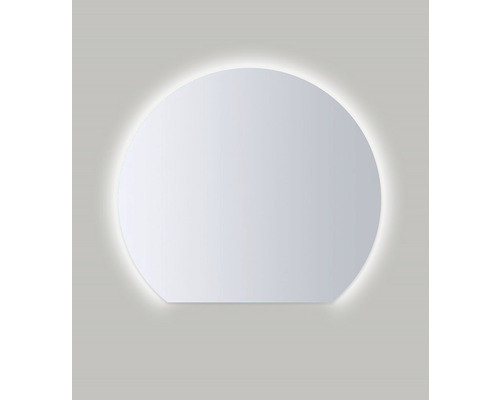 Kulaté zrcadlo do koupelny s LED osvětlením Ambiente Whitemoon 90 x 80cm 411-484