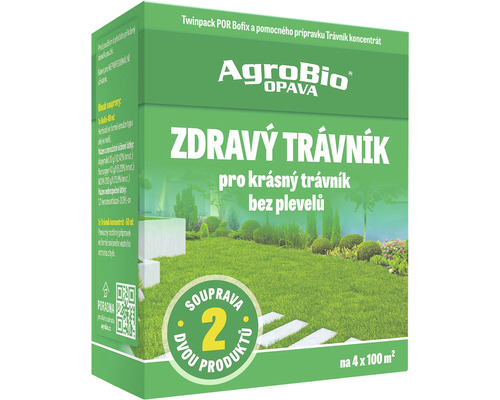 AgroBio Opava přípravek pro péči o trávník pro boj proti plevelům ve dvojbalení