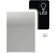 Obdélníkové zrcadlo s LED osvětlením a funkcí otáčení