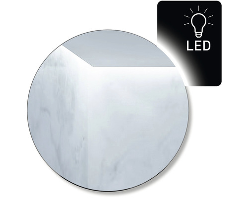 Kulaté LED zrcadlo do koupelny s osvětlením Ambiente Ronde Ø 80 cm 411-033 Roh místnosti s LED osvětlením