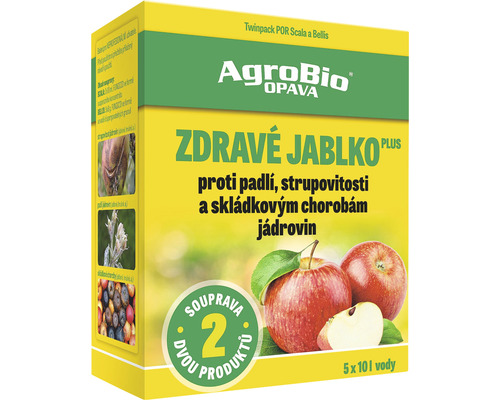AgroBio Opava balíček přípravků na ochranu jabloní pro zdravá jablka
