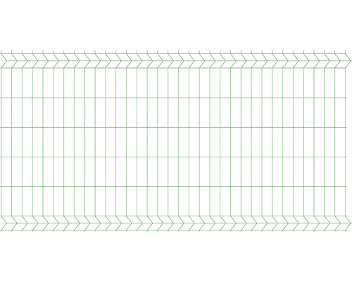 Kovový plot POLBRAM 3D panel 123 x 250 cm 6005 mechová zelená