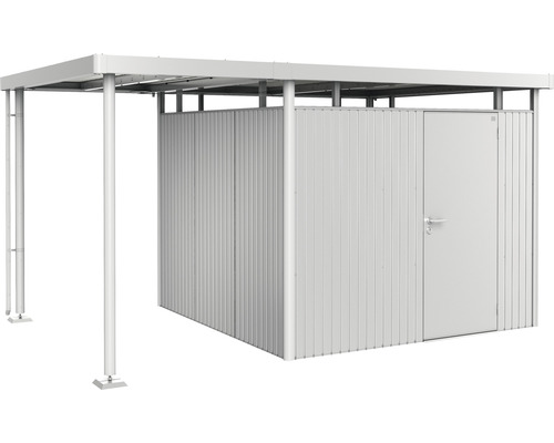 Přístřešek pro zahradní domek Biohort HighLine 4 vel. S 150 x 275 cm stříbrný metalický