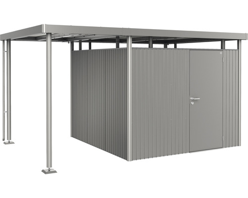 Přístřešek pro zahradní domek Biohort HighLine 4 vel. S 150 x 275 cm šedý křemen metalický