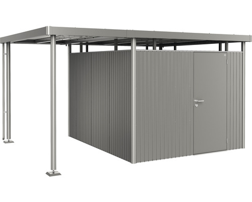 Přístřešek pro zahradní domek Biohort HighLine 5 vel. S 150 x 315 cm šedý křemen metalický