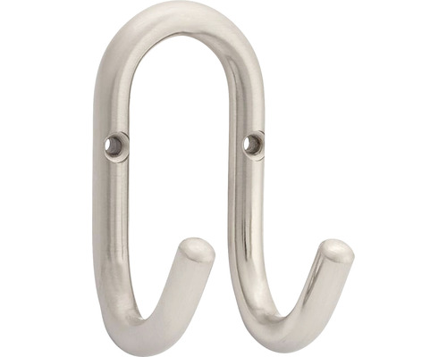 Kovový dvojitý hák pro montáž na stěnu