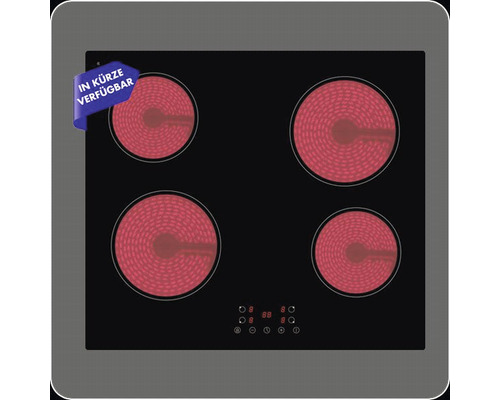 Černý elektrický sporák se čtyřmi varnými zónami