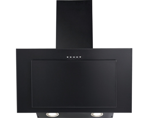 Černý odsavač par pro kuchyni