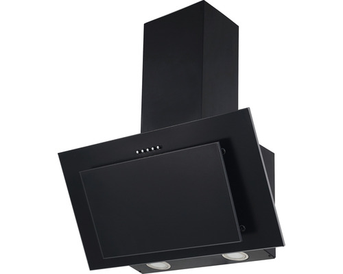 Černý nástěnný odsavač par