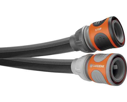 Hadice na vodu GARDENA Liano Life 1/2" textilní délka 20 m set vč. příslušenství Hadice Gardena s funkcí stop a logem Gardena