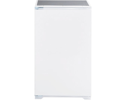 Bílá mraznička s plochým čelním pohledem