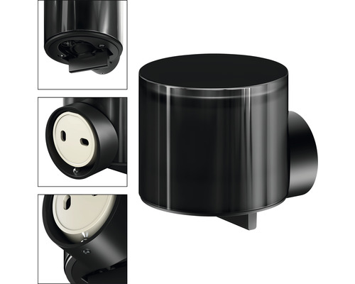 Venkovní zásuvka do zahrady v kulatém designu