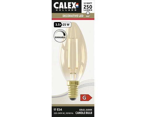 Calex LED žárovka patice E14, 3,5 W, 250 lumenů, stmívatelná