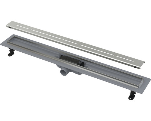 Sprchový žlab form & style Ramree 850 x 62 mm objemový průtok odtoku 27 l/min mřížka nerezová ocel matná Sprchový žlab form & style Ramree 850 x 62 mm objemový průtok odtoku 27 l/min mřížka nerezová ocel matná