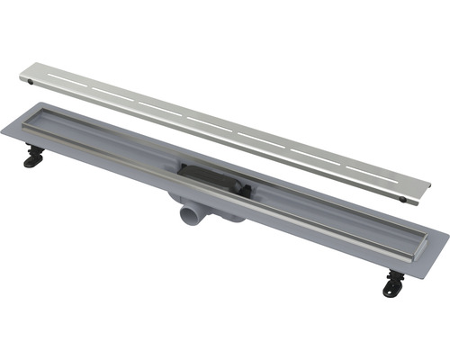 Sprchový žlab form & style Ramree 950 x 62 mm objemový průtok odtoku 27 l/min mřížka nerezová ocel matná Sprchový žlab form & style Ramree 950 x 62 mm objemový průtok odtoku 27 l/min mřížka nerezová ocel matná