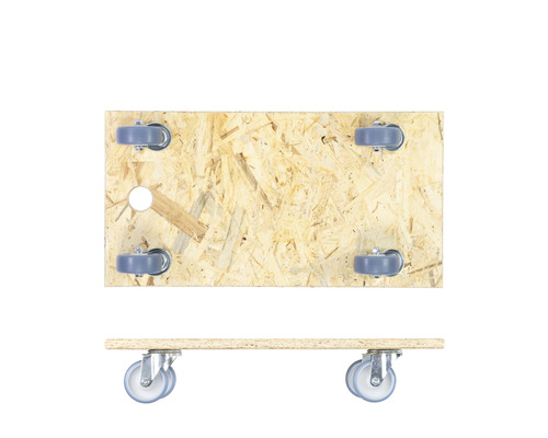 Dřevěná kolečková deska se čtyřmi kolečky