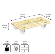 Přepravní deska MM1141 575x300mm 250kg