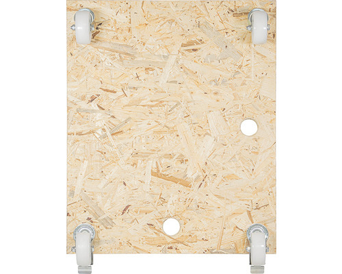 OSB deska s kolečky a otvory pro úchop