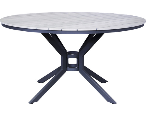Zahradní stůl Jersey Ø 140 cm šedý