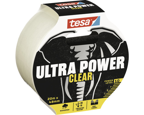 Role lepicí pásky Tesa Ultra Power Clear 20 metrů krát 48 milimetrů