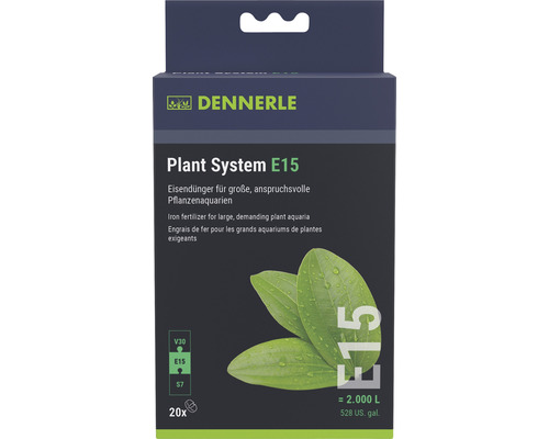 Hnojivo pro akvarijní rostliny železo v tabletách Dennerle Plant System E15 20 ks
