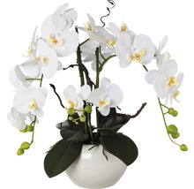 Umělá orchidej v květináči