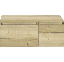 Spodní skříňka s dřevěným dekorem a dvěma zásuvkami