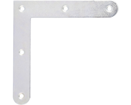 Spojovací úhelník rohový se zaoblenými rohy 120x120x20 mm galvanicky pozinkovaný Úhelník z kovu s otvory pro upevnění
