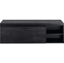 Závěsná skříňka pod umyvadlo se zásuvkou a policemi