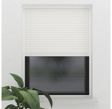 Bílá plisovaná roleta na okně pro soukromí a dekoraci