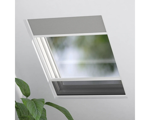 Střešní okno s plisovanou roletou pro zatemnění