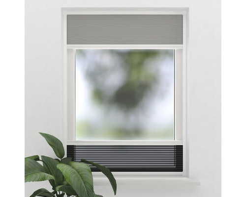 Okno s plisovanou roletou jako ochrana proti slunci a soukromí