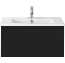 Umyvadlo se skříňkou a vodovodní baterií do koupelny