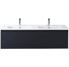 Skříňka pod umyvadlo se dvěma umyvadly a dvěma bateriemi