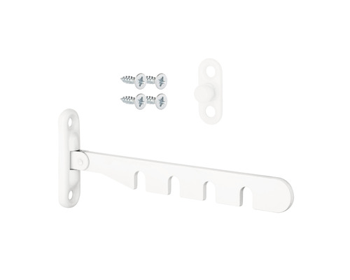 Skládací věšák s montážním materiálem