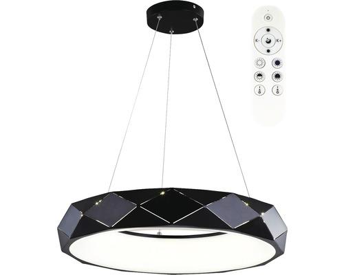 LED lustr Top Light Apolo 60CZ RC 45 W 4500 lm 3000-6500 K černé s dálkovým ovládáním Závěsné svítidlo s dálkovým ovládáním pro stropní osvětlení