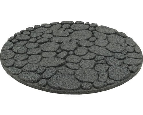 Kulatá rohožka se vzorem kamene