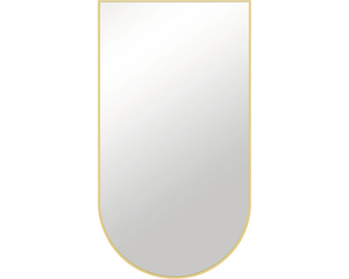 Zrcadlo do koupelny v rámu PORTAL LINE 80 x 50 cm v zlatém rámu
