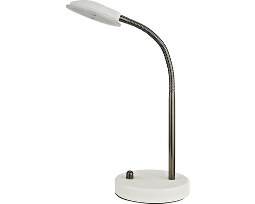 LED stolní lampa FLAIR PERSEI 6W 580lm 3000K bílá/černá/chrom