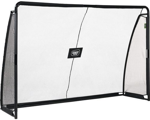 Fotbalová branka se sítí a logem Exit Toys