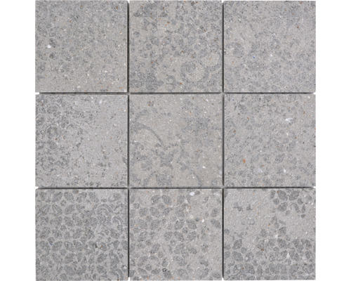 Keramická mozaika CSB 95BG7 čtvercová BLOX 95 šedá 29x29cm Devět šedých dlaždic se skvrnitým vzorem