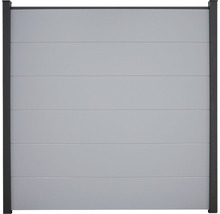 Plotový díl s vodorovnými panely a rámem