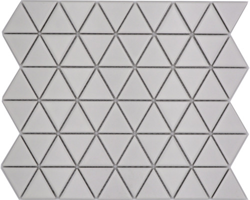 Keramická mozaika CG TR 41 trojúhelníková uni bílá matná 25,2x29,1cm